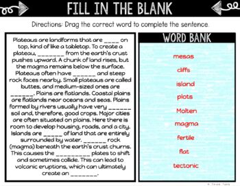 Landforms DIGITAL Interactive Notebook | Choice Board - Image 3