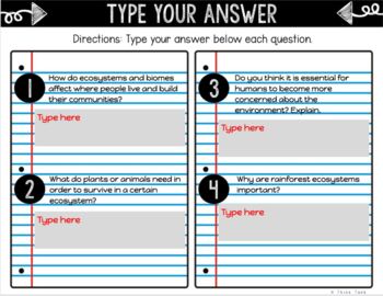 Ecosystems and Biomes DIGITAL Interactive Notebook | Choice Board - Image 4