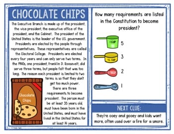 U.S. Constitution Activity - Scavenger Hunt Recipe Challenge - Gallery Walk - Image 2