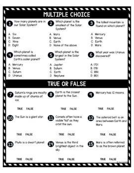 Solar System DIGITAL Reading Passage and Questions - Self Grading - Image 4