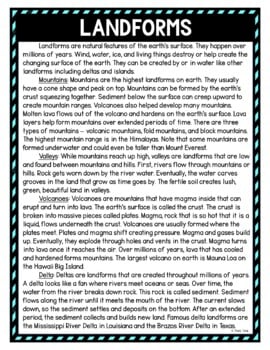 Landforms DIGITAL Reading Passage and Questions - Self Grading - Image 2
