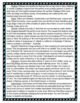 Landforms DIGITAL Reading Passage and Questions - Self Grading - Image 3