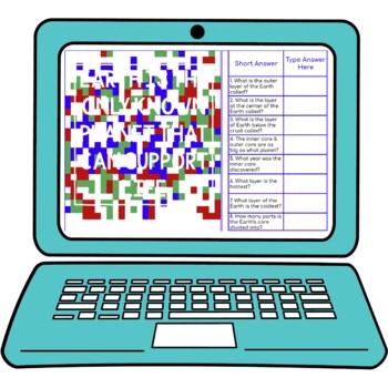 Layers of the Earth Secret Message Activity for Google Sheets™ | Geography - Image 2