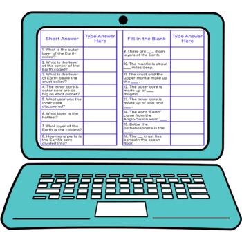 Layers of the Earth Secret Message Activity for Google Sheets™ | Geography - Image 3