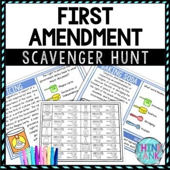 First Amendment Activity - Scavenger Hunt Challenge - Bill of Rights