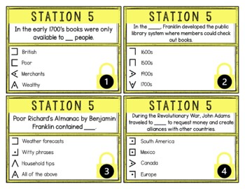 Founding Fathers Breakout Activity -Task Cards Puzzle Challenge - Image 2