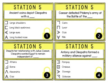 Cleopatra Breakout Activity - Task Cards Puzzle Challenge - Ancient Egypt - Image 2