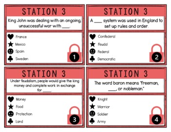 Magna Carta Breakout Activity - Task Cards Puzzle Challenge - Image 4
