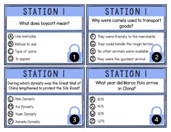 Silk Road Breakout Activity - Task Cards Puzzle Challenge - Image 4