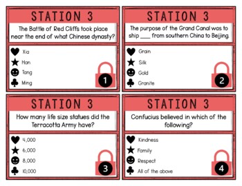 Ancient China Breakout Activity - Task Cards Puzzle Challenge - Image 2