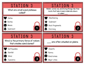 Landforms Breakout Activity - Task Cards Puzzle Challenge - Image 2