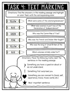 Declaration of Independence Reading Comprehension - Close Reading Activity - Image 4