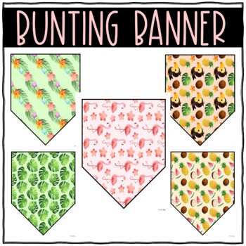 Bulletin Board Display Kit - Teacher Bulletin Board - Flamingo - Tropical Theme - Image 3