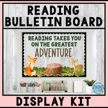 Bulletin Board Display Kit - Teacher Bulletin Board - Reading - Forest Theme