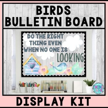 Bulletin Board Kit - Teacher Bulletin Board - Growth Mindset - Bird Theme