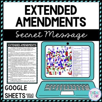 Extended Amendments Message Activity for Google Sheets™ | Distance Learning