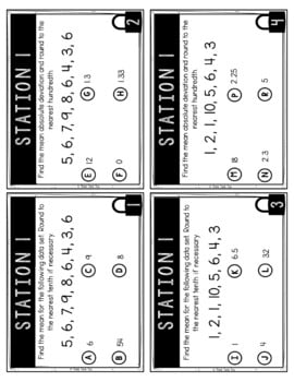 Mean Absolute Deviation and Outliers MATH Escape Room - Common Core - 6.SP.5 - Image 2
