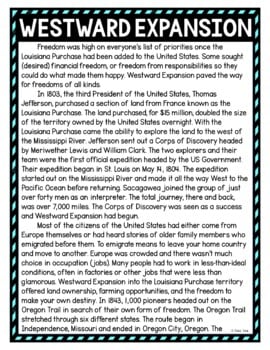 Westward Expansion DIGITAL Reading Passage & Questions Self Grading - Image 2