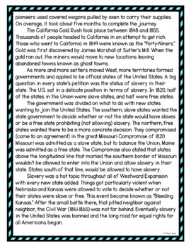 Westward Expansion DIGITAL Reading Passage & Questions Self Grading - Image 3