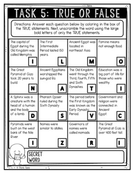 Old Kingdom - Ancient Egypt Reading Comprehension Challenge - Close Reading - Image 3