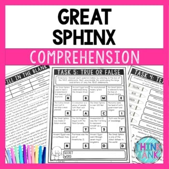 Great Sphinx of Ancient Egypt Reading Comprehension Challenge - Close Reading