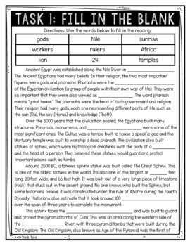 Great Sphinx of Ancient Egypt Reading Comprehension Challenge - Close Reading - Image 2