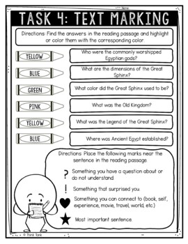 Great Sphinx of Ancient Egypt Reading Comprehension Challenge - Close Reading - Image 4