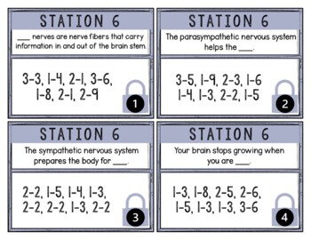 Nervous System Breakout Activity - Task Cards Puzzle Challenge - Image 2