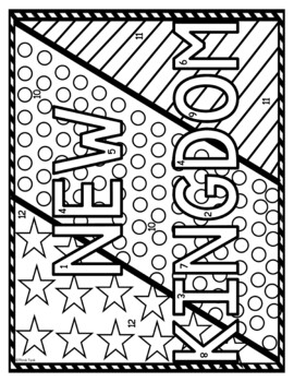 New Kingdom Color by Number, Reading Passage and Text Marking - Image 2