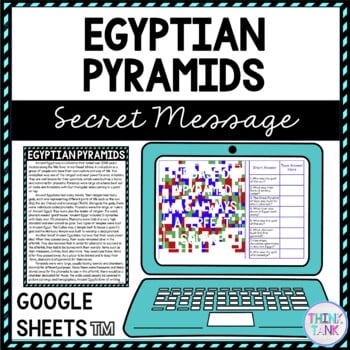 Egyptian Pyramids Secret Message Activity For Google Sheets™
