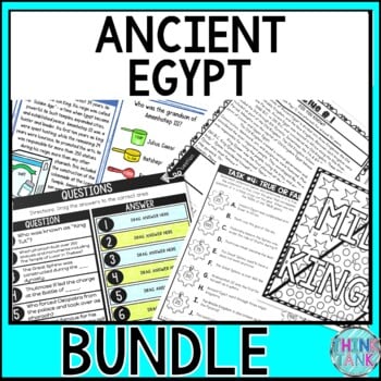 Ancient Egypt BUNDLE - Reading Passages, Escape Room, Scavenger Hunt