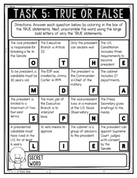 Executive Branch Reading Comprehension Challenge - Close Reading - Image 3