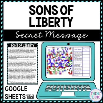 Sons of Liberty Secret Message Activity For Google Sheets™