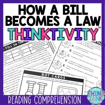 How a Bill Becomes a Law Thinktivity™ Reading Comprehension - Legislative Branch