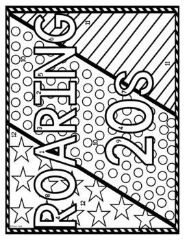 Roaring 20s Color by Number, Reading Passage and Text Marking - Image 2