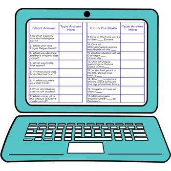 Famous Artists #2 Secret Message Activity For Google Sheets™ - Image 3
