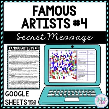Famous Artists #4 Secret Message Activity For Google Sheets™