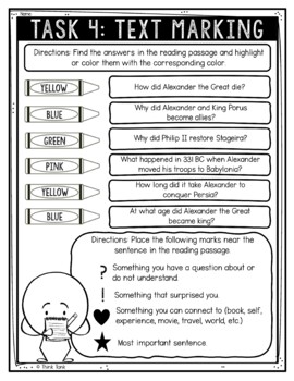 Alexander the Great Reading Comprehension Challenge - Close Reading - Image 4