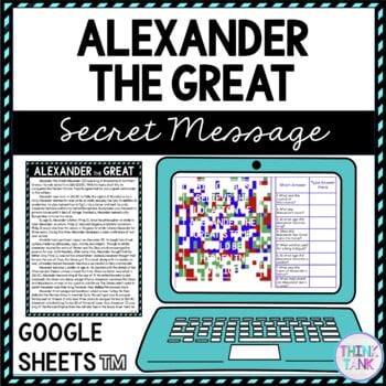 Alexander the Great Secret Message Activity For Google Sheets™