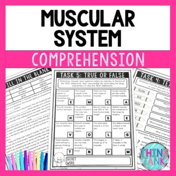 Muscular System Reading Comprehension Challenge - Close Reading
