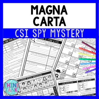 Magna Carta Reading Comprehension CSI Spy Mystery - Close Reading