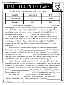 Pony Express Reading Comprehension CSI Spy Mystery - Close Reading - Image 2