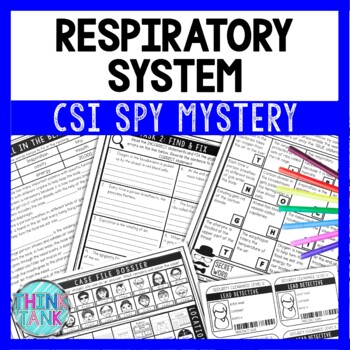 Respiratory System Reading Comprehension CSI Spy Mystery - Close Reading
