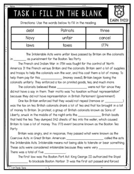 Intolerable Acts Reading Comprehension CSI Spy Mystery - Close Reading - Image 2