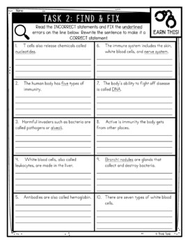 Immune System Reading Comprehension CSI Spy Mystery - Close Reading - Image 4