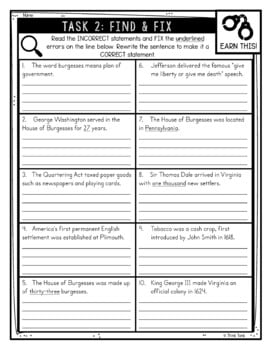 House of Burgesses Reading Comprehension CSI Spy Mystery - Close Reading - Image 4