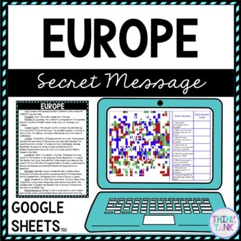 Europe Secret Message Activity For Google Sheets™