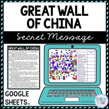 Great Wall of China Secret Message Activity for Google Sheets™