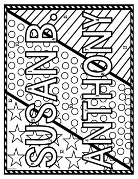 Susan B. Anthony Color by Number, Reading Passage and Text Marking - Image 2