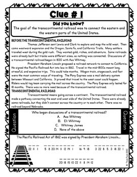 20 US History ESCAPE ROOMS BUNDLE - Reading Comprehension - Image 2